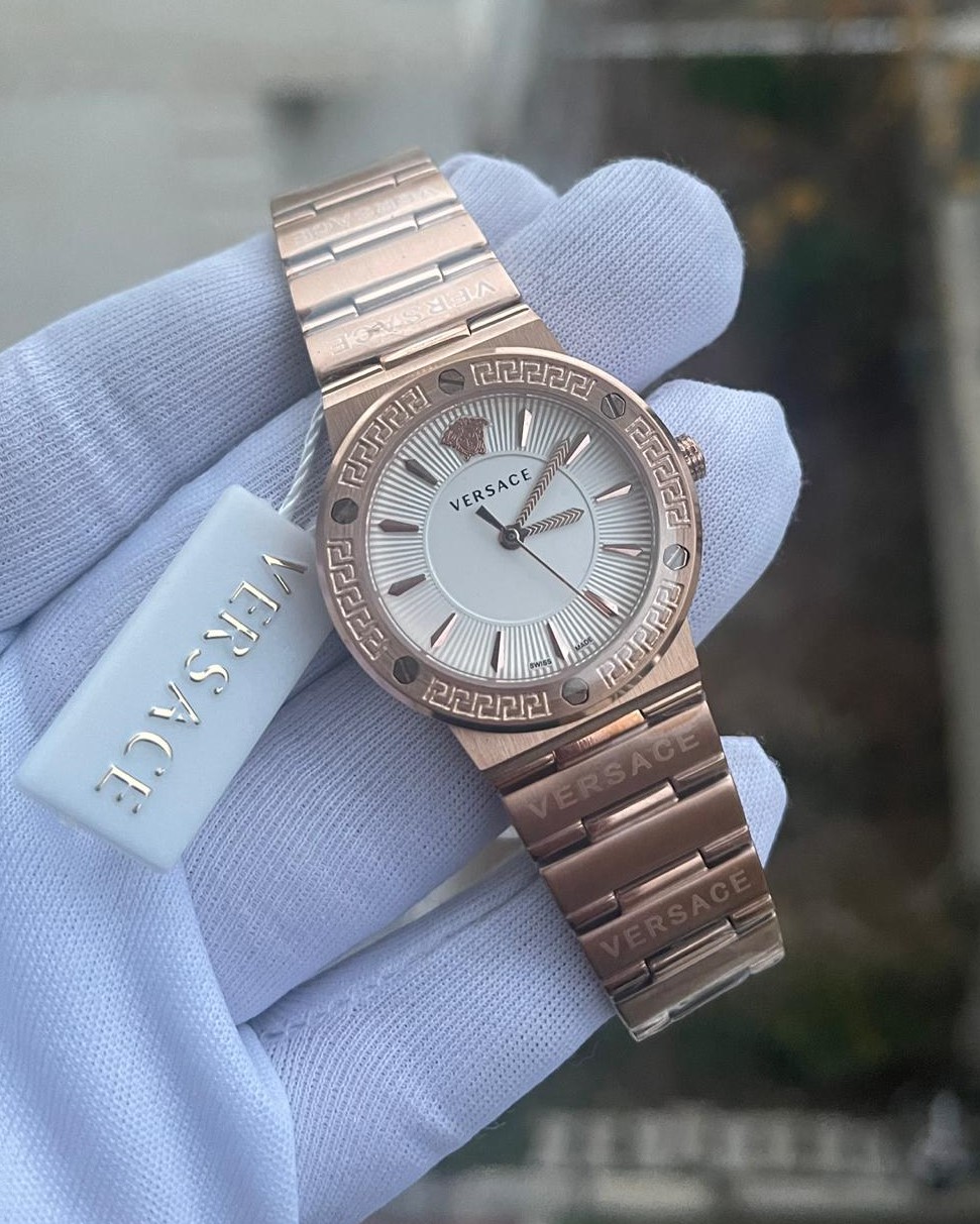 Versace Rose Kasa Beyaz Kadran Bayan Kol Saati L-819